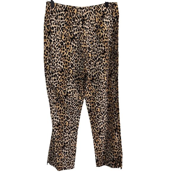 Zara Women's Cheetah Print Crop Capri Pants Size Small - Picture 5 of 8